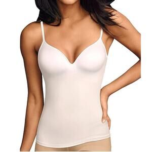 Maidenform Women's White Wirefree Foam Cups Camisole Size 2XL